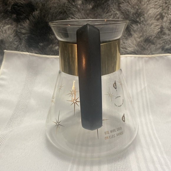 Mid Century Modern "Corning " atomic starburst glass carafe - Picture 3 of 16